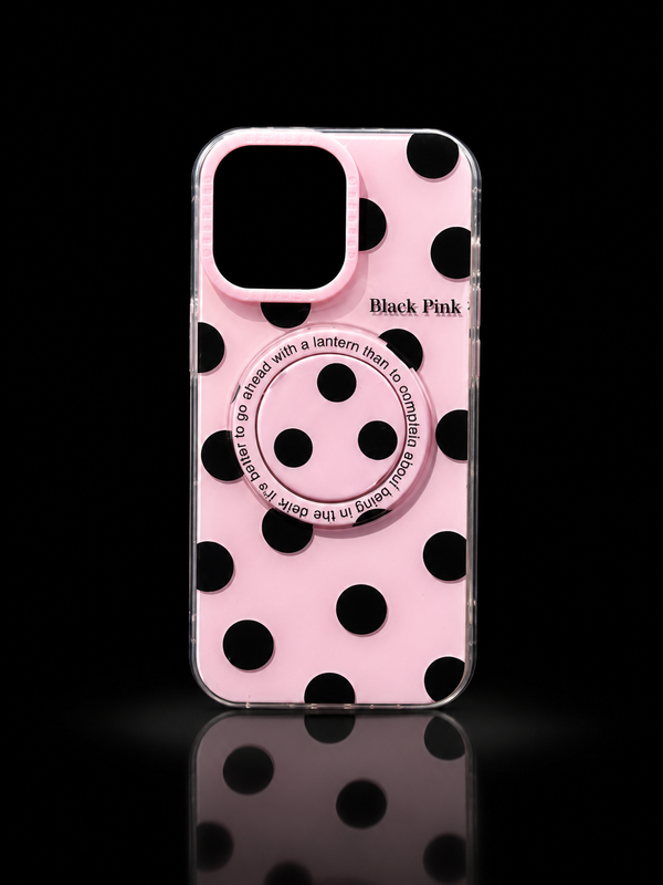Pink Polka Pop Grip Case