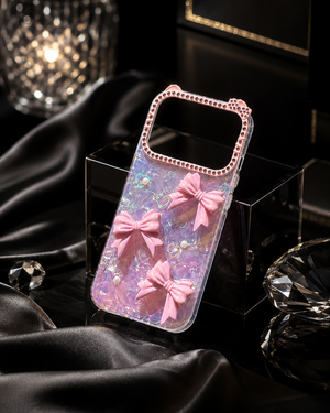 Blush Bow Pearl Case