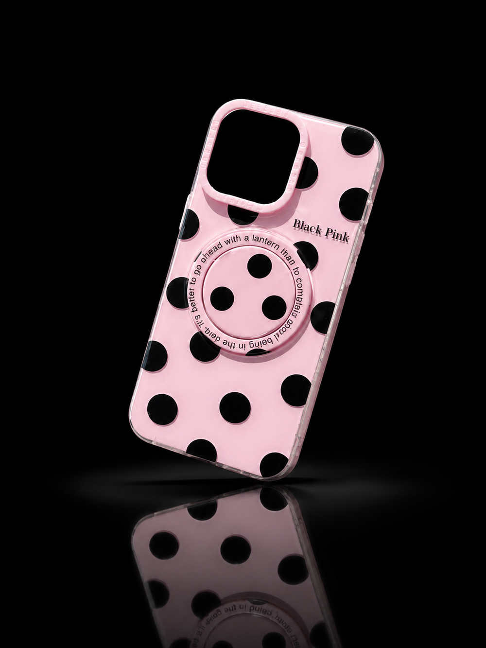 Pink Polka Pop Grip Case