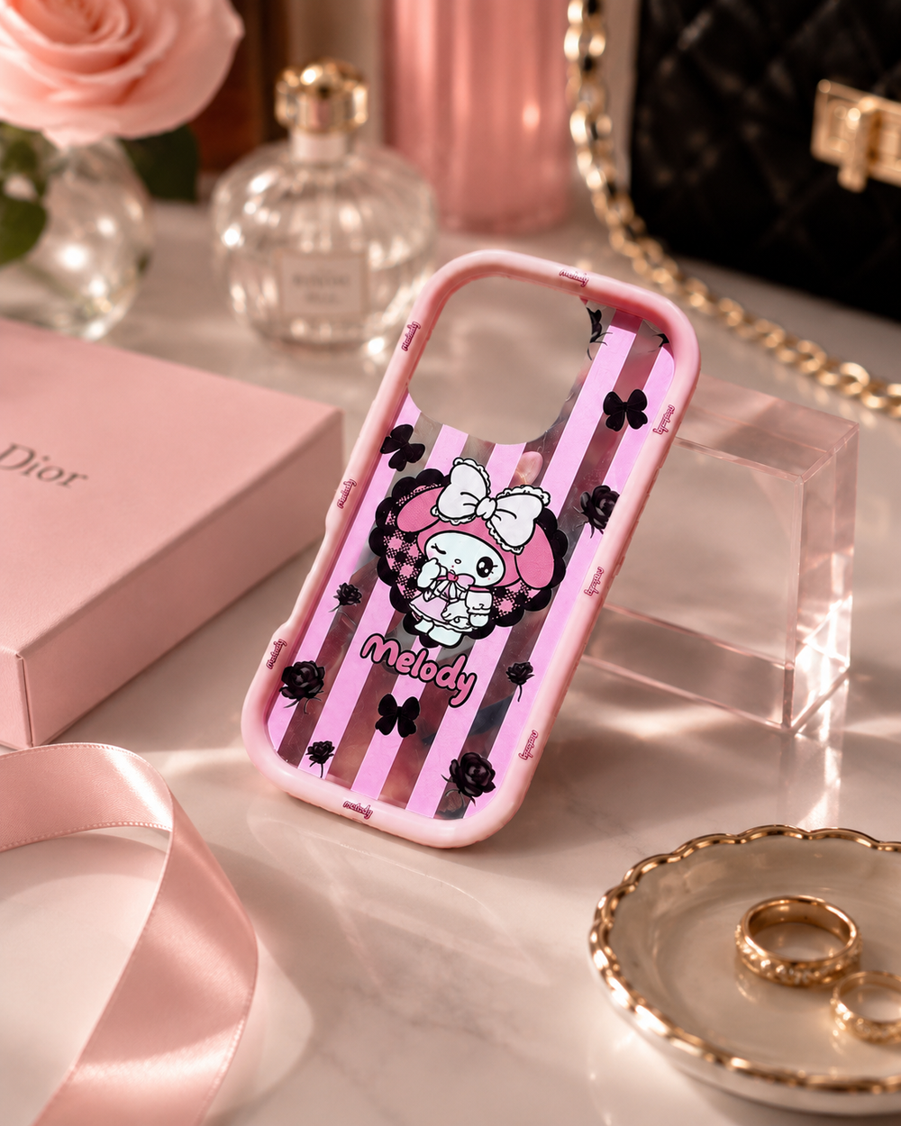 Pink Ribbon Bunny Case