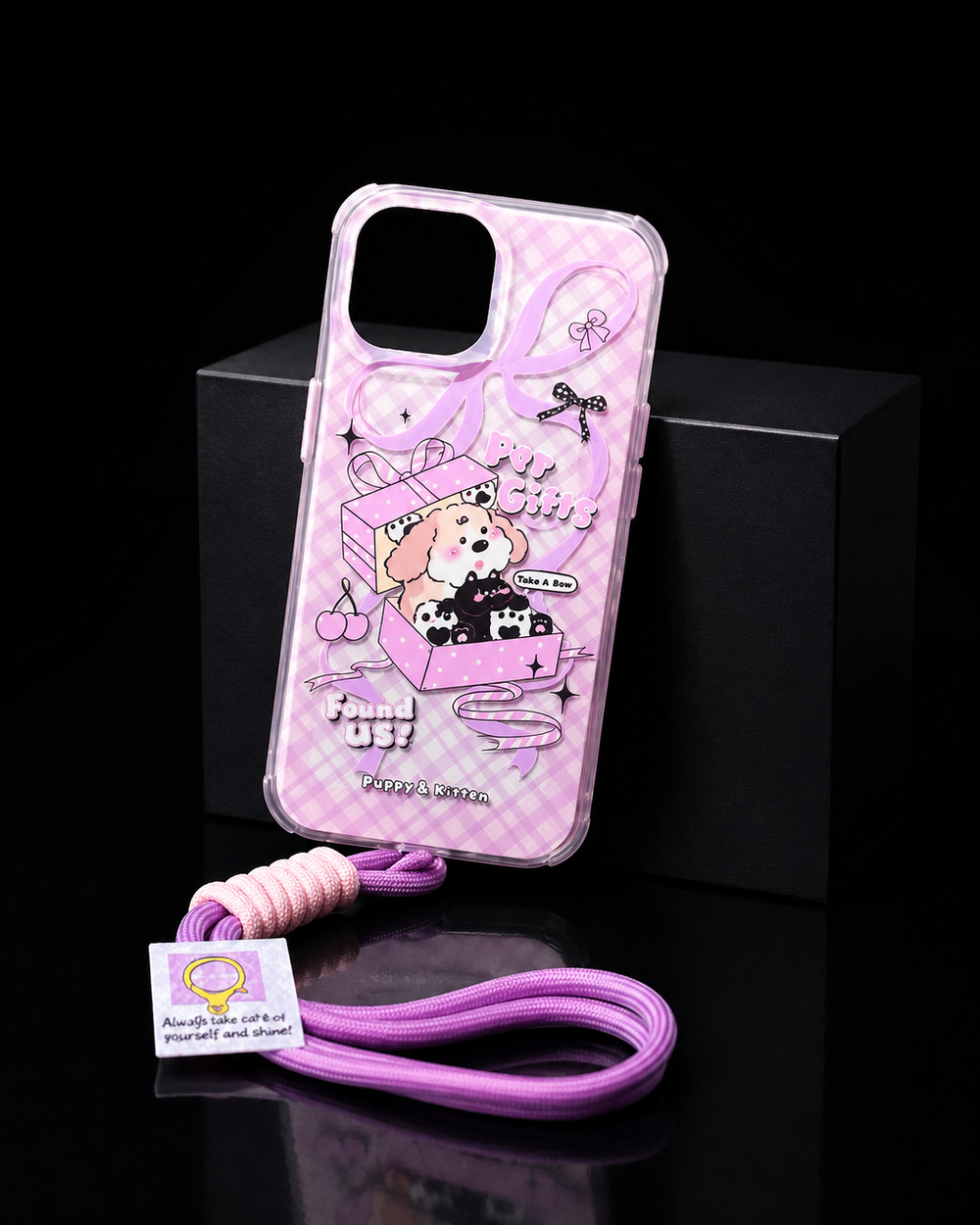 Lilac Puppy Gift Case