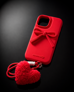 Scarlet Bow Heart Charm Case