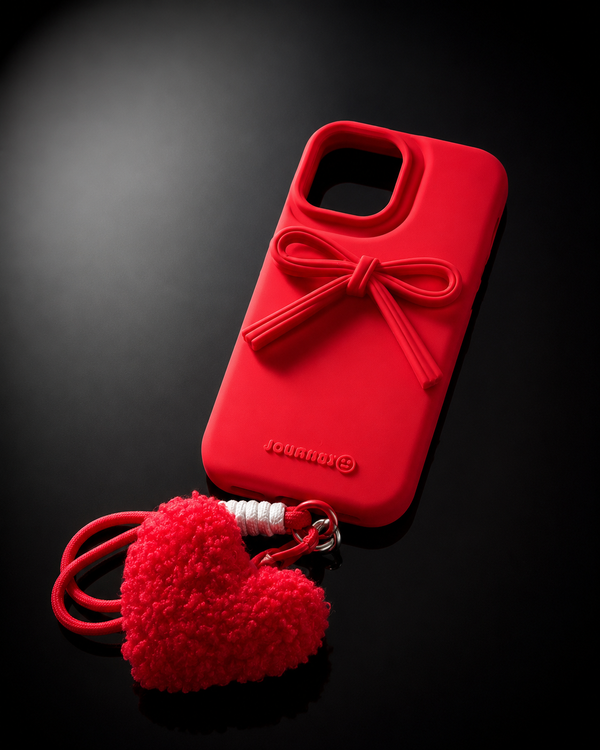 Scarlet Bow Heart Charm Case