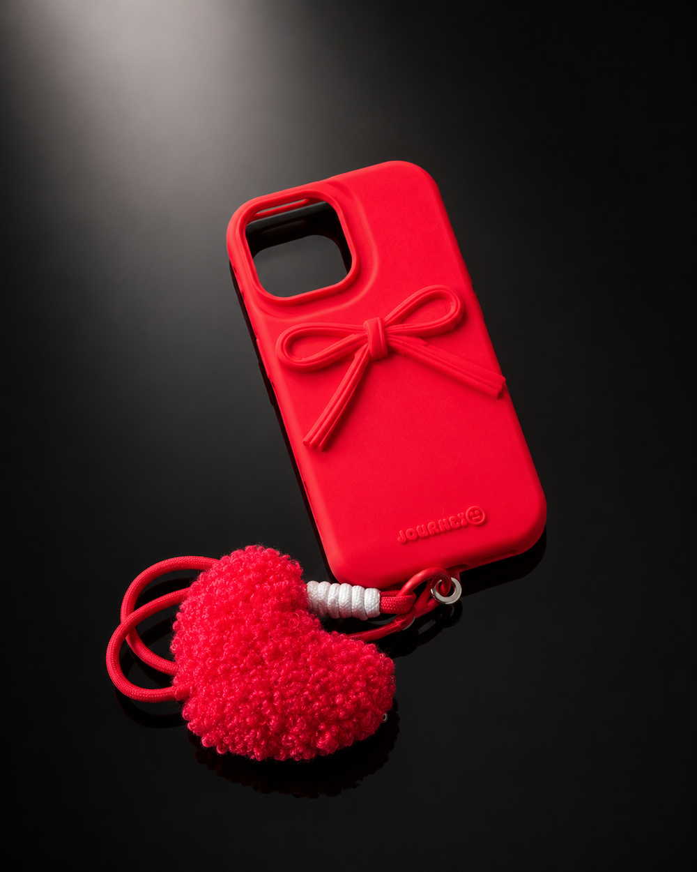 Scarlet Bow Heart Charm Case